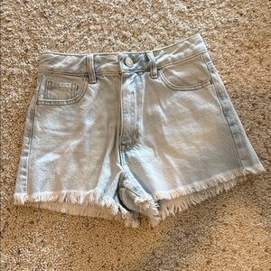 PacSun Blue Jean Shorts with Frayed Hem